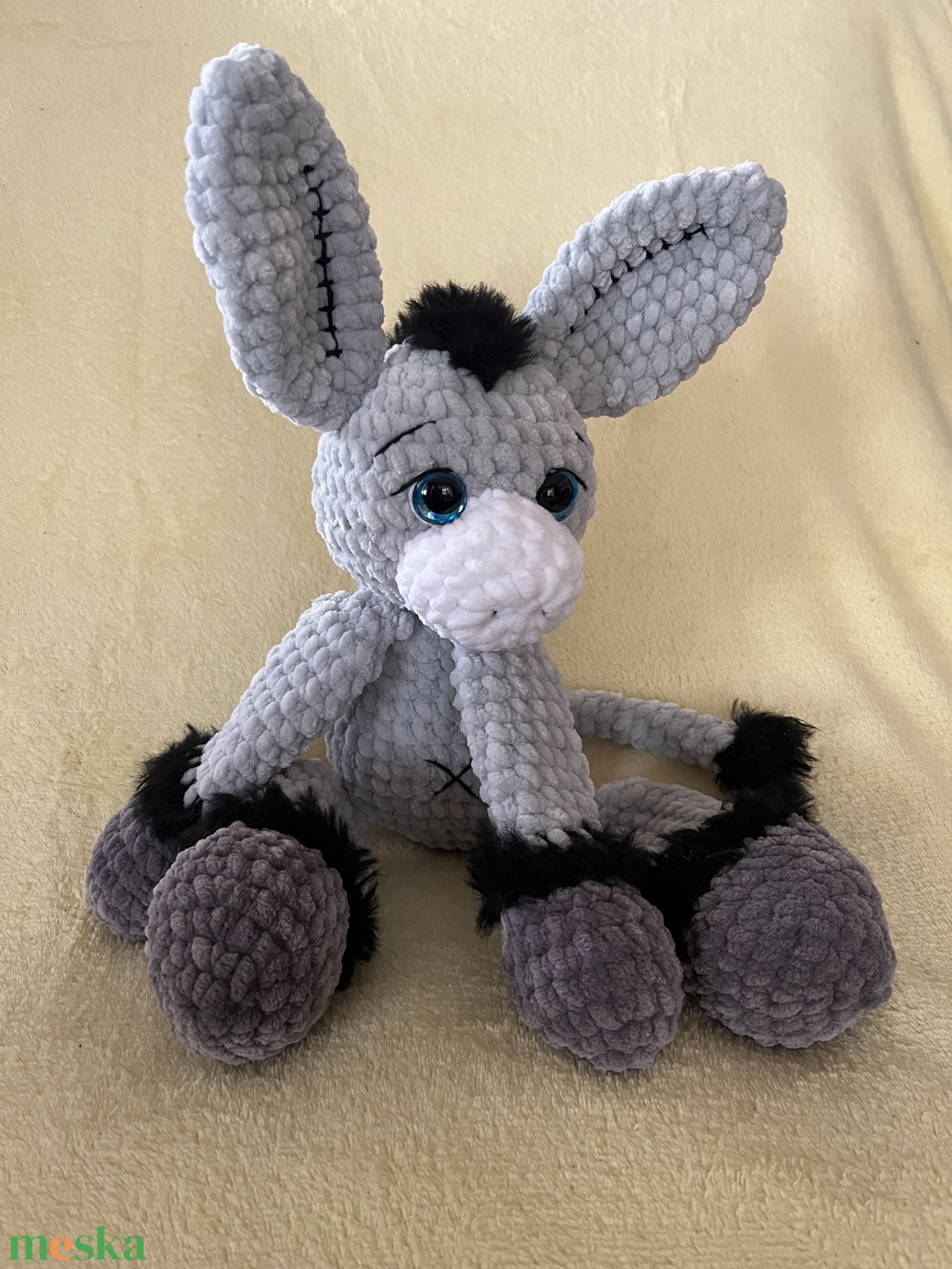 Amigurumi Horgolt csacsi, szamár - játék & sport - plüssállat & játékfigura - más figura - Meska.hu