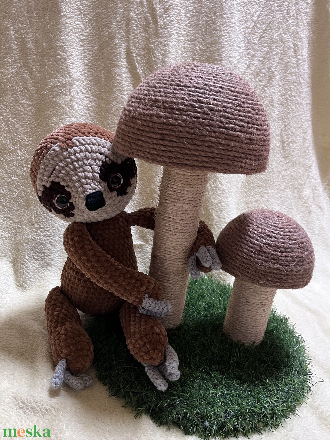 Amigurumi Horgolt lajhár plüss - játék & sport - plüssállat & játékfigura - más figura - Meska.hu