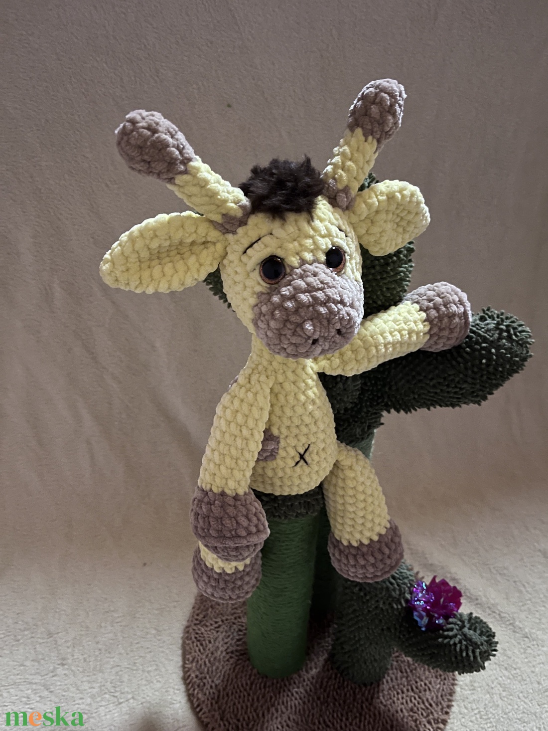 Horgolt zsiráf amigurumi - játék & sport - plüssállat & játékfigura - zsiráf - Meska.hu