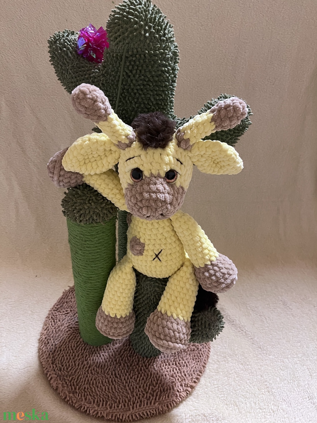 Horgolt zsiráf amigurumi - játék & sport - plüssállat & játékfigura - zsiráf - Meska.hu