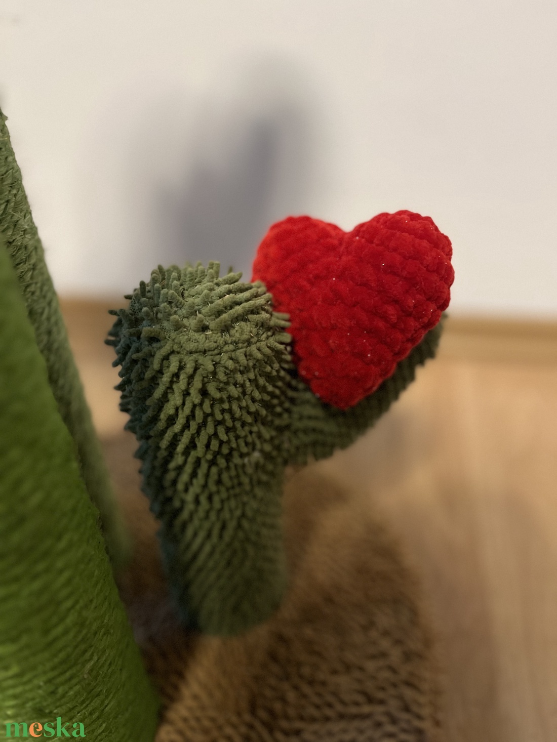 Horgolt plüss szív, szivecske plüss 8cm - játék & sport - plüssállat & játékfigura - más figura - Meska.hu