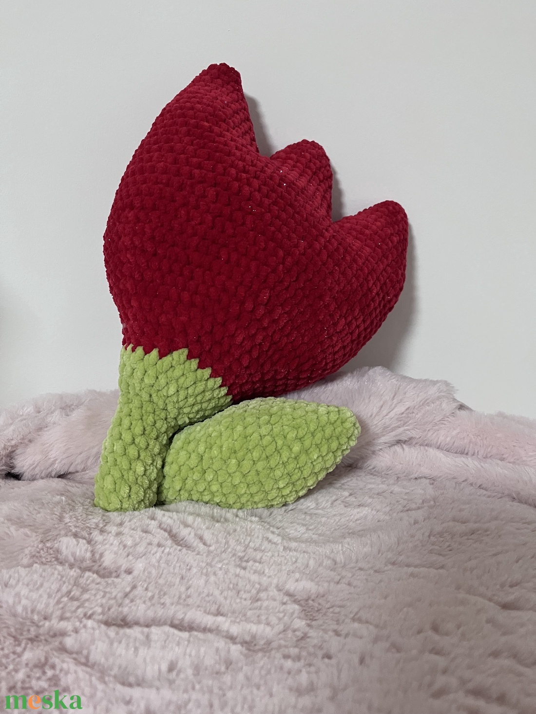 Horgolt tulipán amigurumi plüss- TuliPárna - játék & sport - plüssállat & játékfigura - más figura - Meska.hu