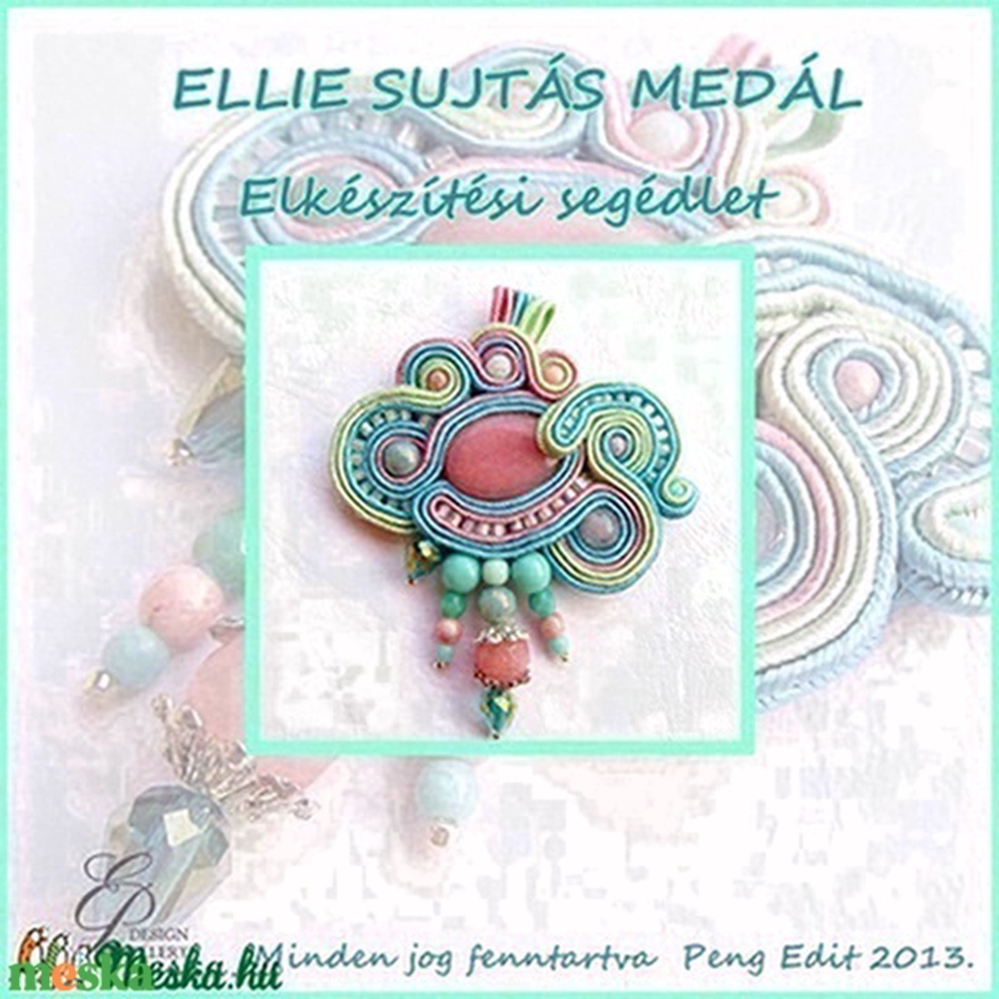 ELLIE sujtás medál elkészítési segédlet - diy (csináld magad) - fűzésminták - Meska.hu ELLIE sujtás medál elkészítési segédlet - diy (csináld magad) - fűzésminták - Meska.hu