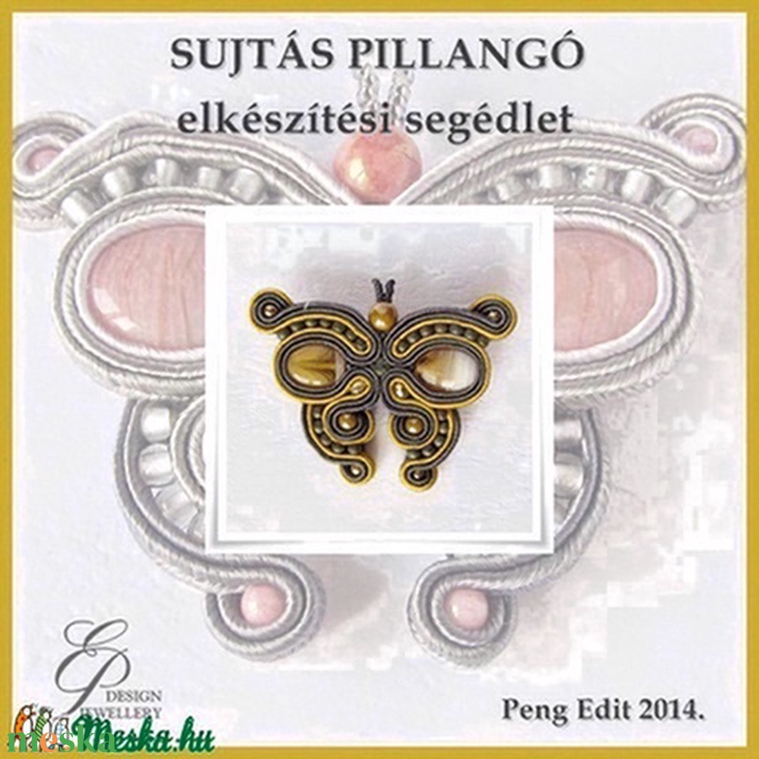 Pillangó sujtás ékszer elkészítési segédlet egyéni felhasználásra - diy (csináld magad) - fűzésminták - Meska.hu