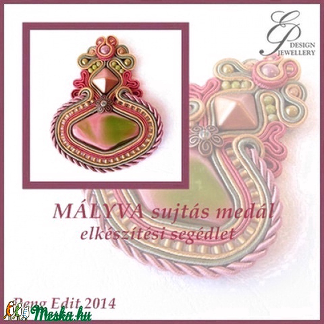 Mályva sujtás medál elkészítési segédlet - diy (csináld magad) - fűzésminták - Meska.hu Mályva sujtás medál elkészítési segédlet - diy (csináld magad) - fűzésminták - Meska.hu
