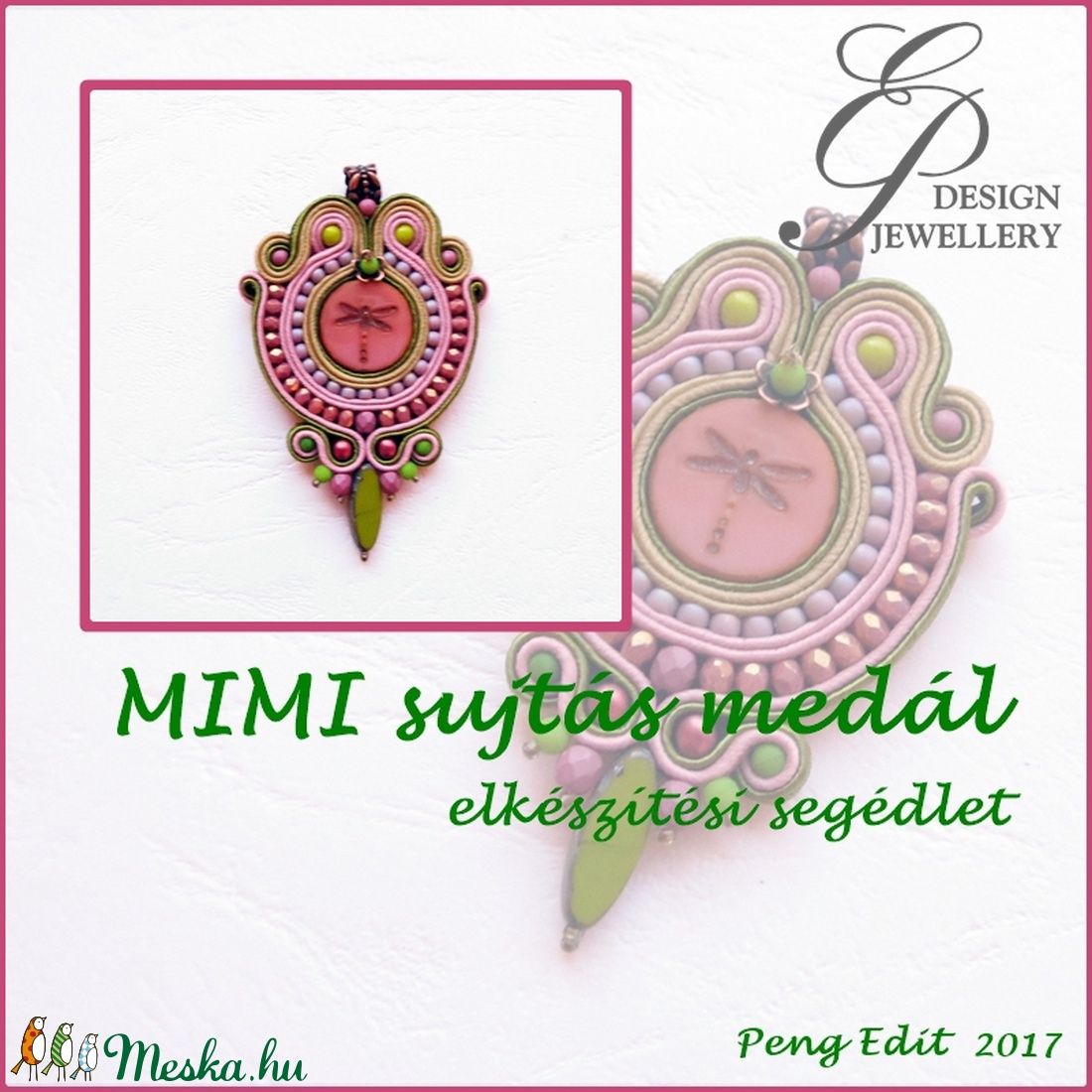 Mimi sujtás medál elkészítési segédlet - diy (csináld magad) - fűzésminták - Meska.hu