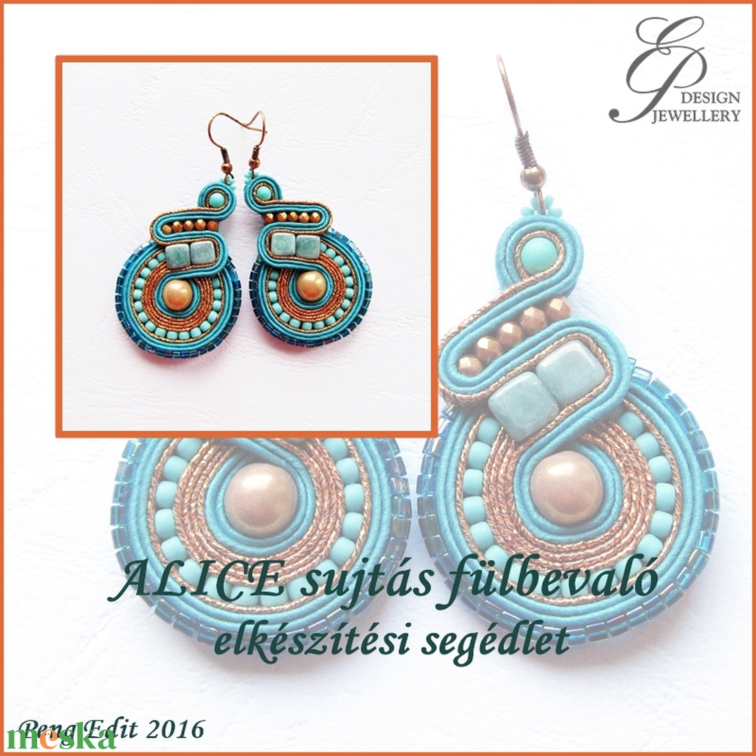Alice sujtás fülbevaló elkészítési segédlet - diy (csináld magad) - fűzésminták - Meska.hu Alice sujtás fülbevaló elkészítési segédlet - diy (csináld magad) - fűzésminták - Meska.hu