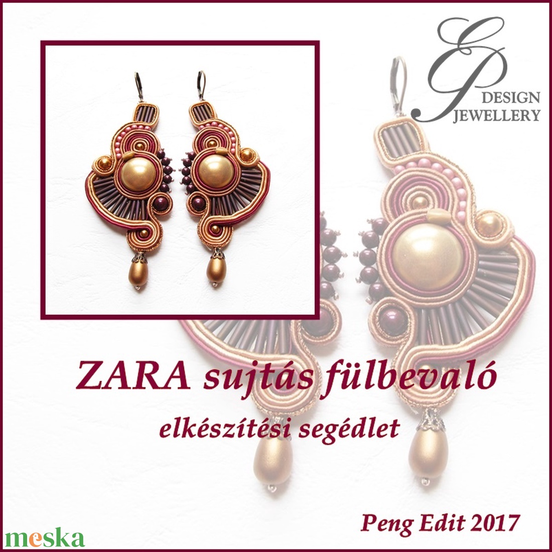 Zara sujtás fülbevaló elkészítési segédlet - diy (csináld magad) - fűzésminták - Meska.hu Zara sujtás fülbevaló elkészítési segédlet - diy (csináld magad) - fűzésminták - Meska.hu