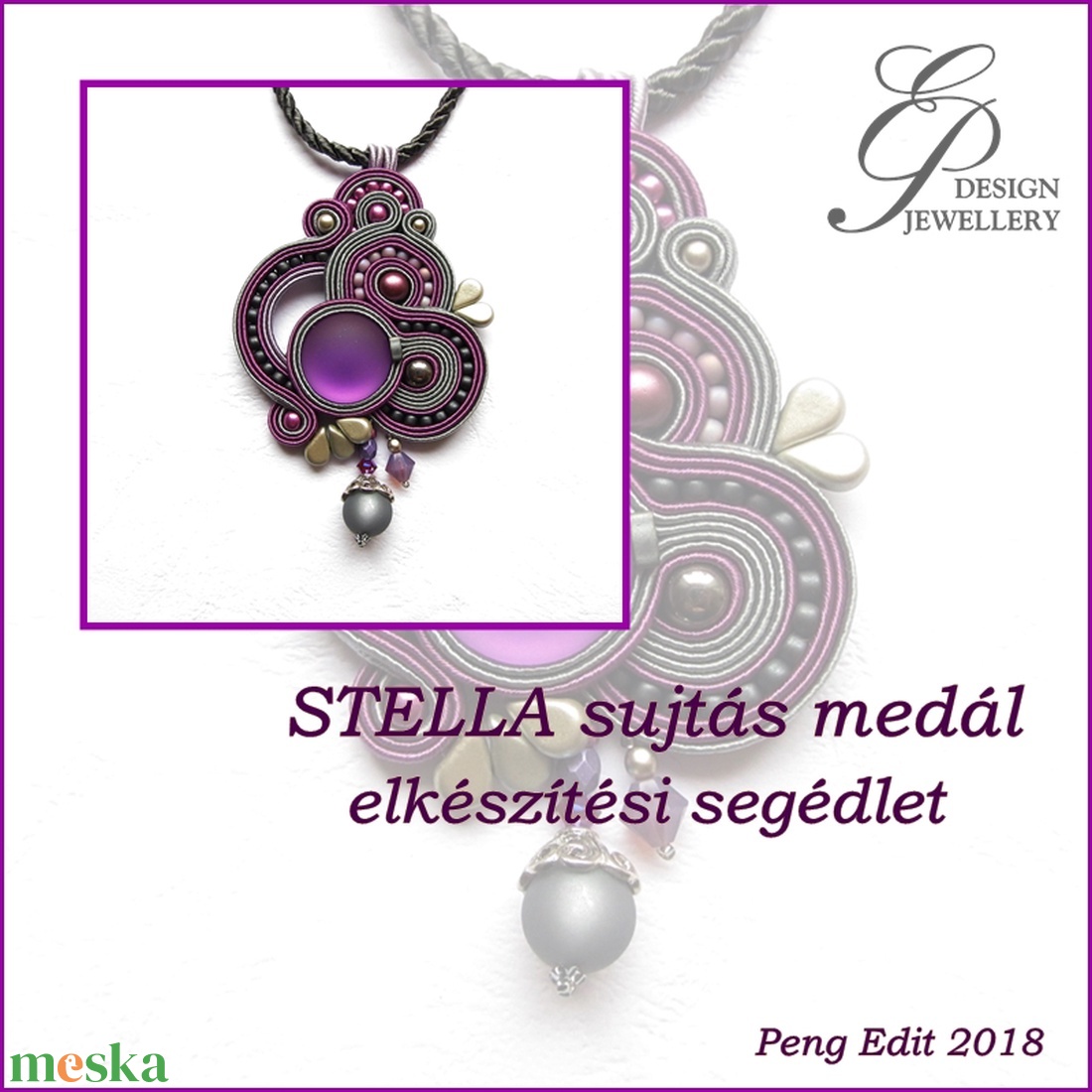 Stella sujtás medál elkészítési segédlet - diy (csináld magad) - fűzésminták - Meska.hu