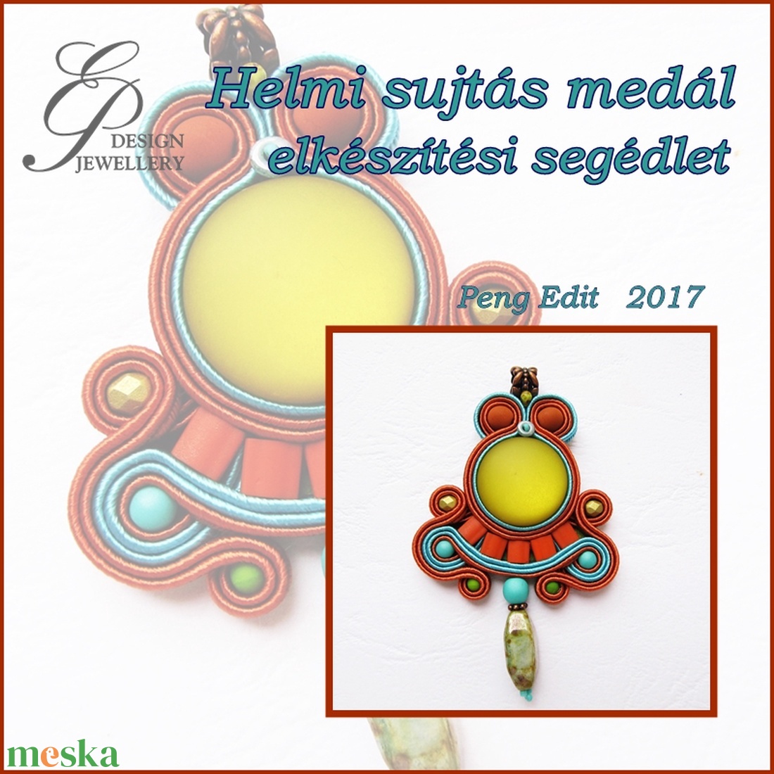 Helmi sujtás medál elkészítési segédlet - diy (csináld magad) - fűzésminták - Meska.hu