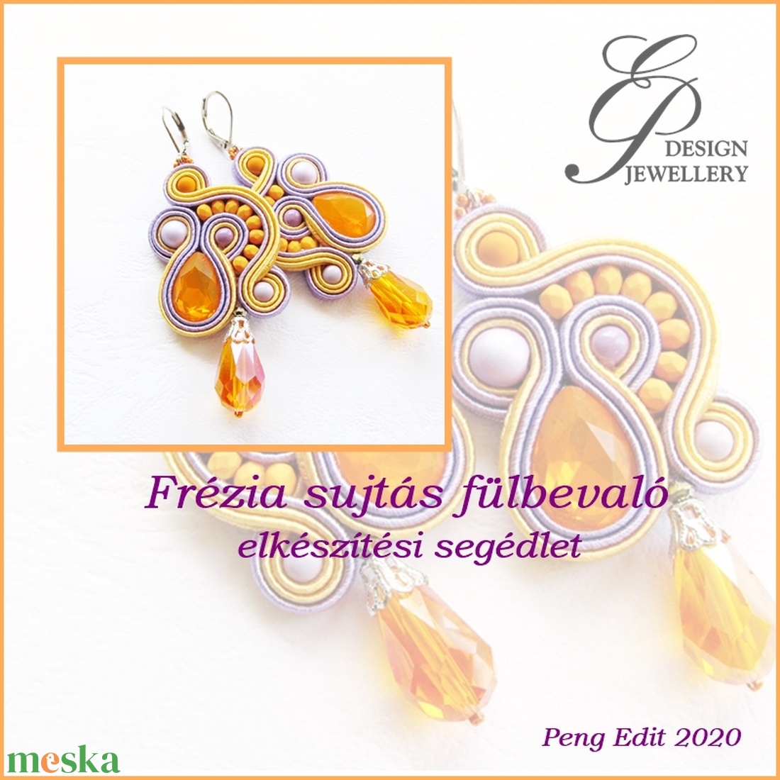 Frézia sujtás fülbevaló elkészítési segédlet - diy (csináld magad) - fűzésminták - Meska.hu Frézia sujtás fülbevaló elkészítési segédlet - diy (csináld magad) - fűzésminták - Meska.hu