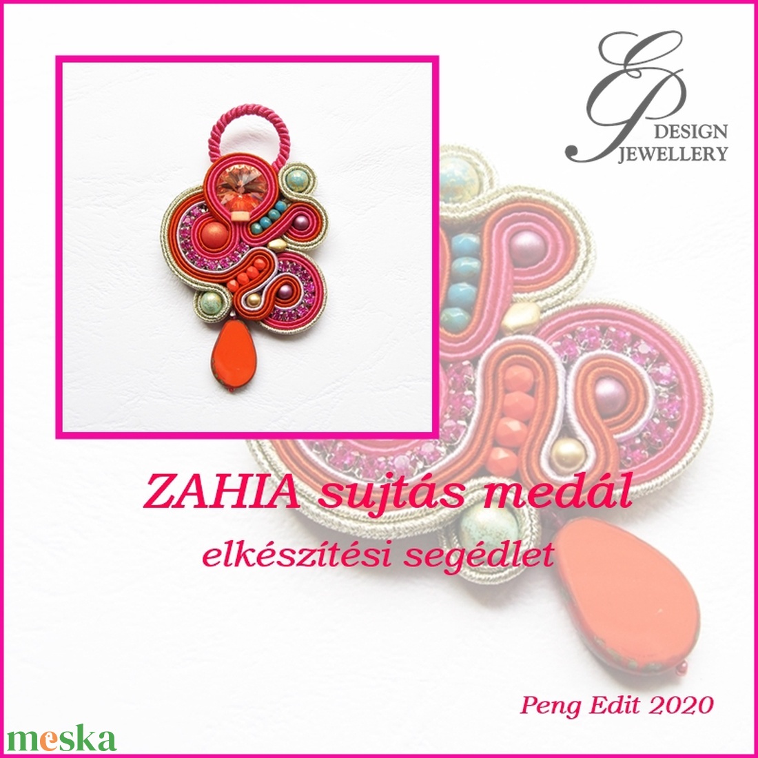 Zahia sujtás medál elkészítési segédlet - diy (csináld magad) - fűzésminták - Meska.hu Zahia sujtás medál elkészítési segédlet - diy (csináld magad) - fűzésminták - Meska.hu