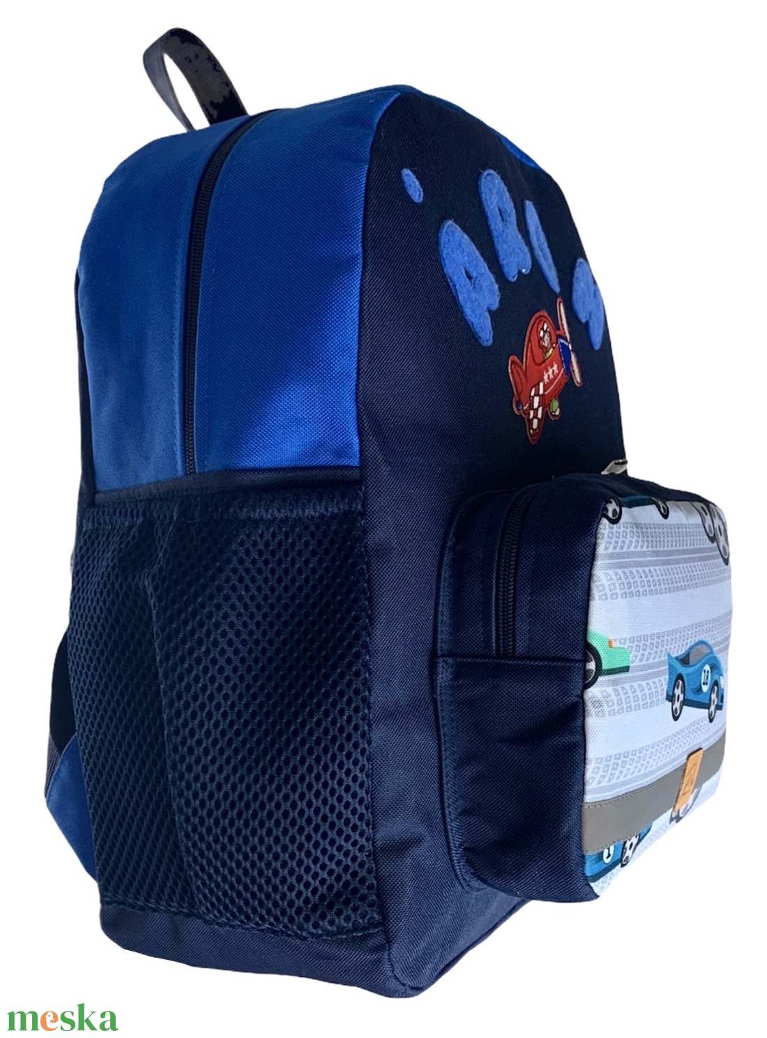 Áron autós iskolatáska/hátizsák  - táska & tok - hátizsák - iskolatáska - Meska.hu