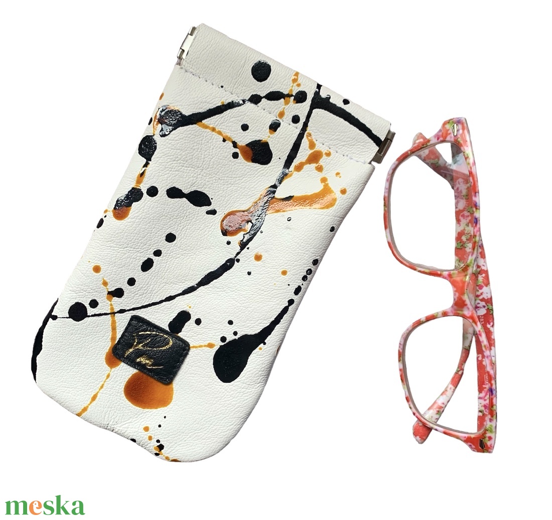 Egyedi, valódi bőr szemüvegtok  - táska & tok - pénztárca & más tok - szemüvegtok - Meska.hu