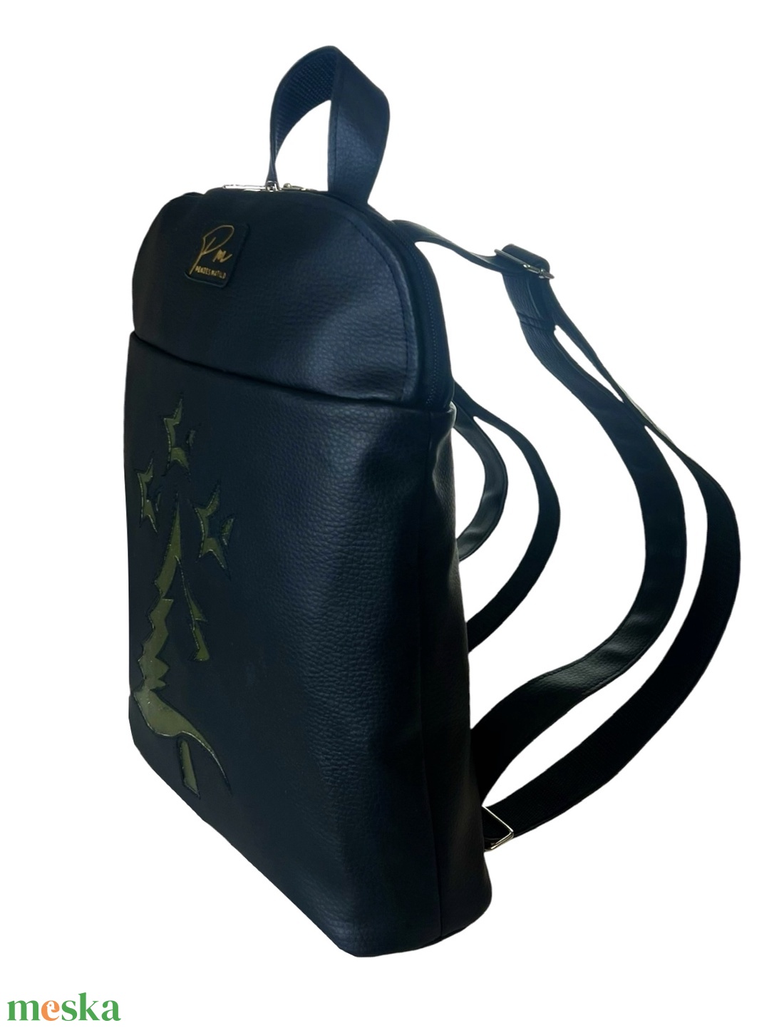 KÉSZLETEN! Fenyőfás applikált  ELIZABET hátitáska - táska & tok - hátizsák - hátizsák - Meska.hu