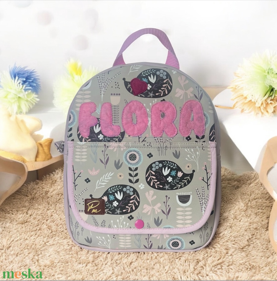 Sünis ovis/bölcsis hátizsák  - játék & sport - ovis felszerelés - ovis hátizsák - Meska.hu