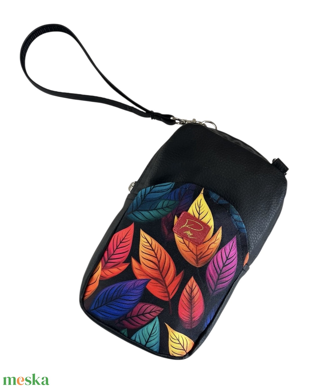 Színes leveles telefon táska/ kistáska - táska & tok - kézitáska & válltáska - kézitáska - Meska.hu