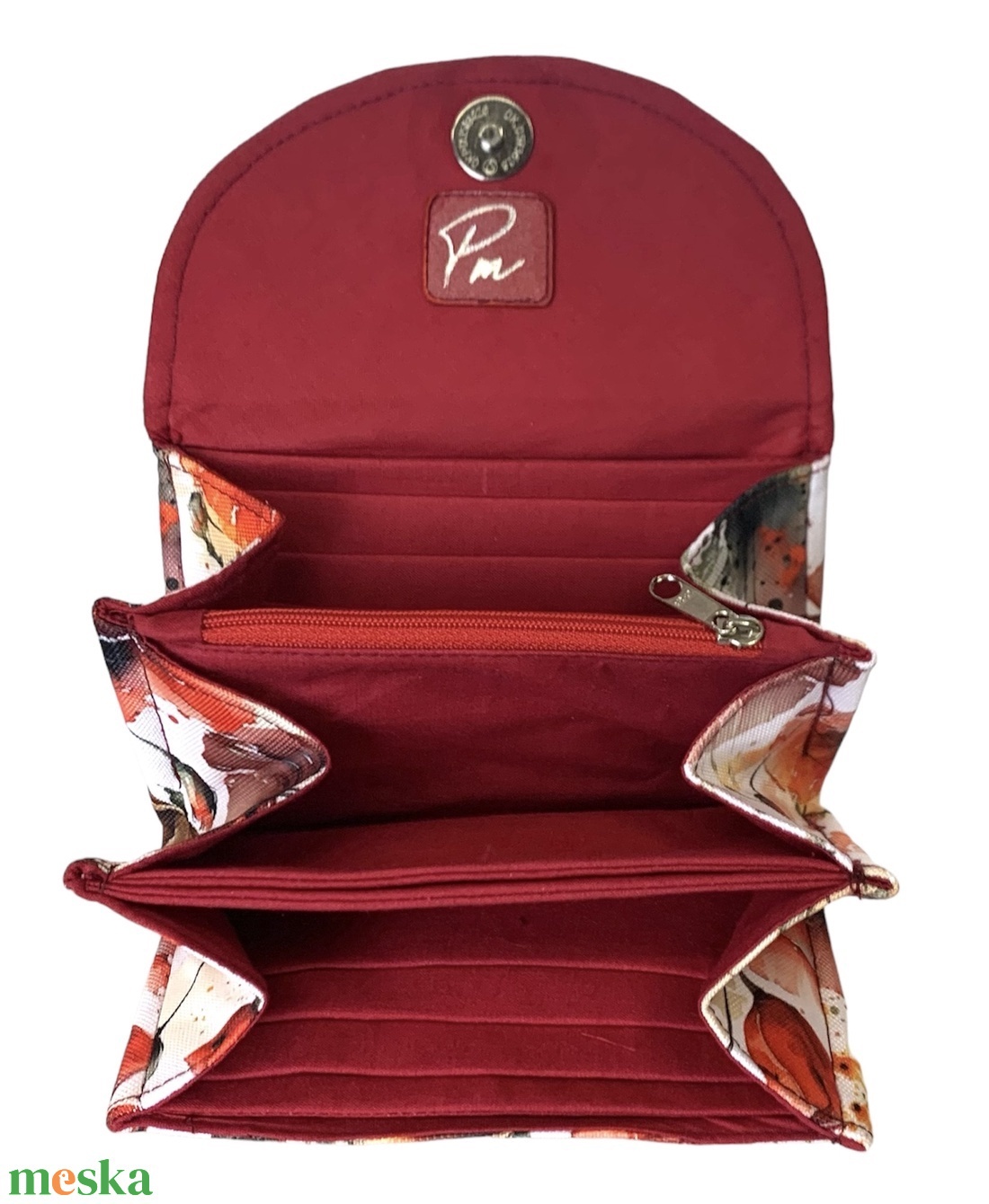 Pipacsos  �KRISZTI kártyatartós vízálló női pénztárca - táska & tok - pénztárca & más tok - pénztárca - női pénztárca - Meska.hu