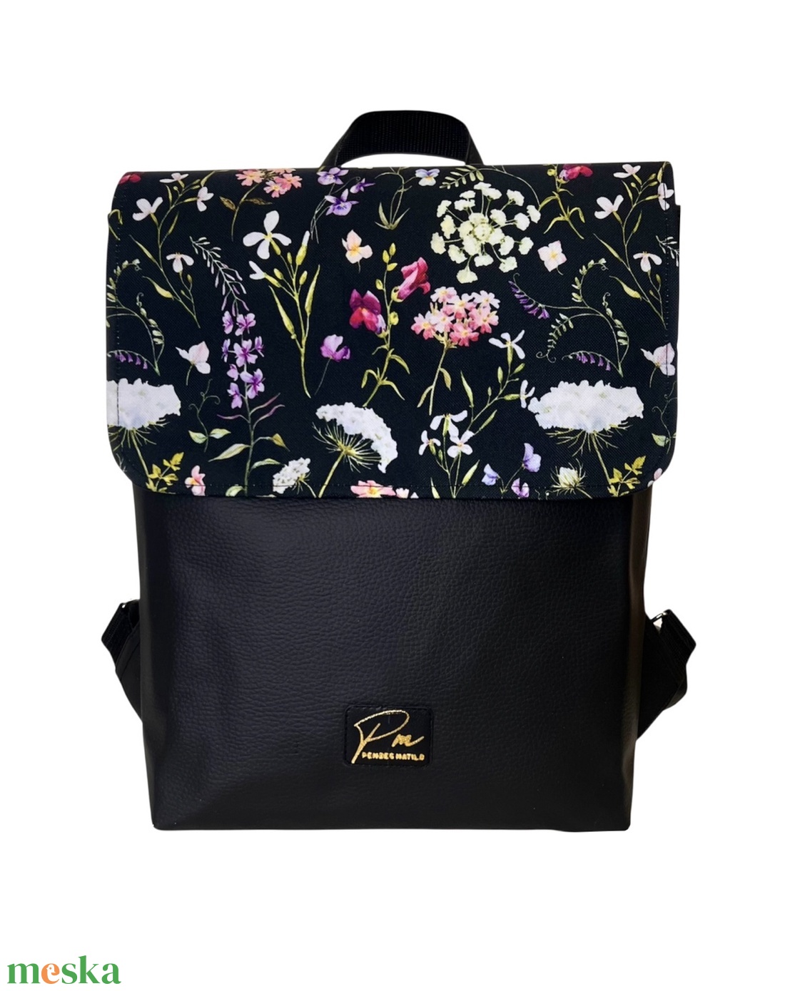 Tátika virágos  �JANKA hátitáska - táska & tok - hátizsák - hátizsák - Meska.hu