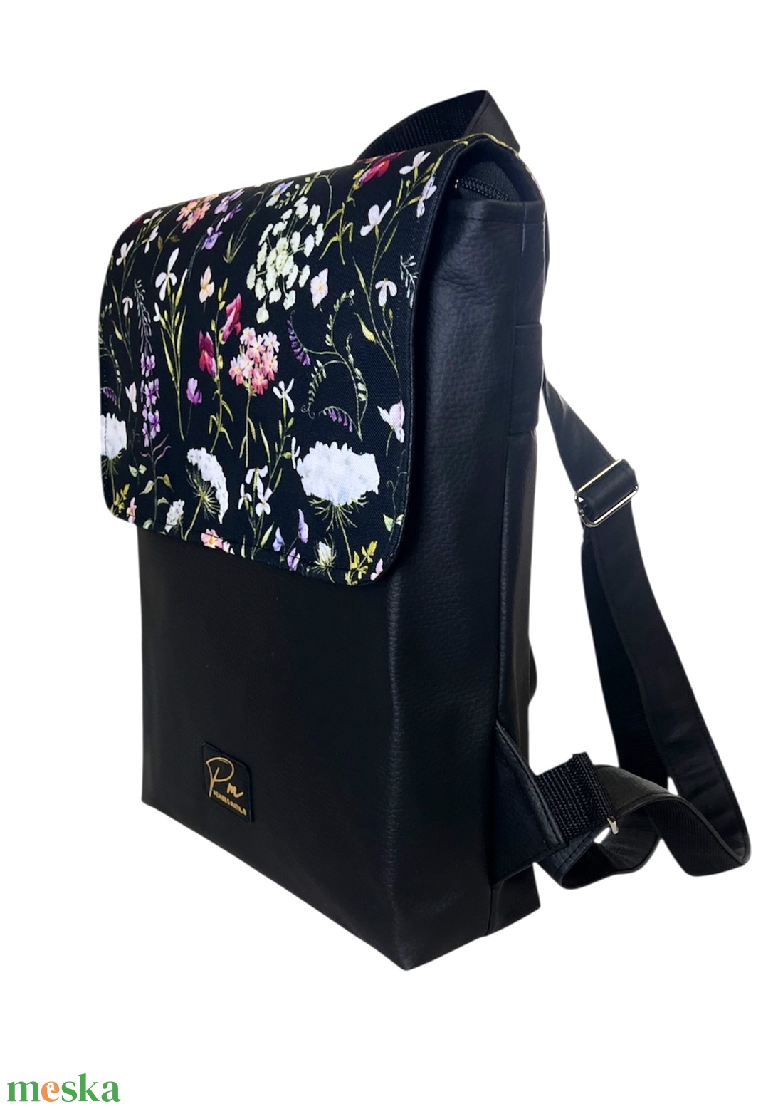 Tátika virágos  �JANKA hátitáska - táska & tok - hátizsák - hátizsák - Meska.hu