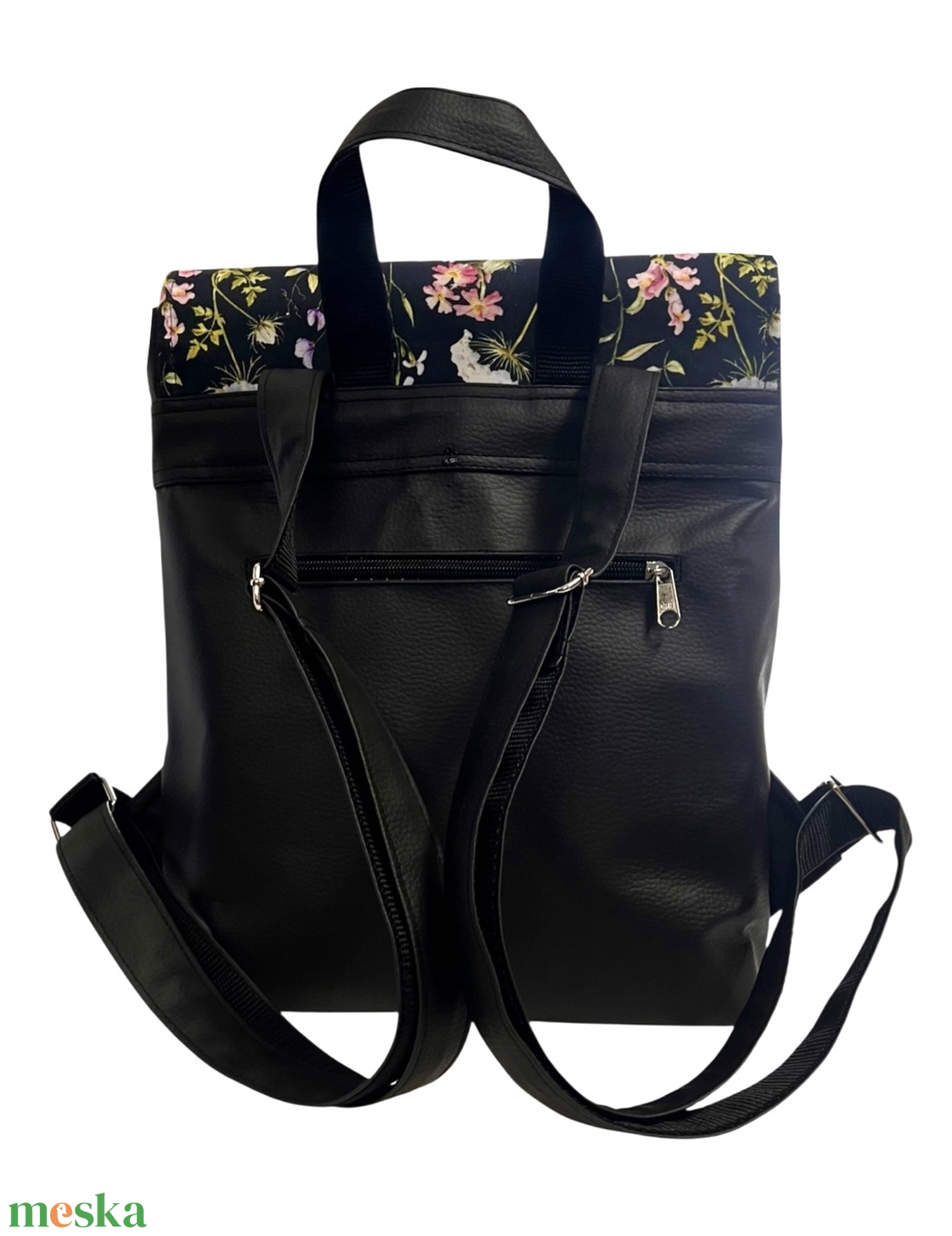 Tátika virágos  �JANKA hátitáska - táska & tok - hátizsák - hátizsák - Meska.hu