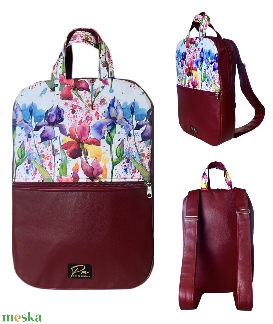 Íriszes  �SZOFI laptop hátizsák  - táska & tok - laptoptáska, laptop hátizsák - Meska.hu