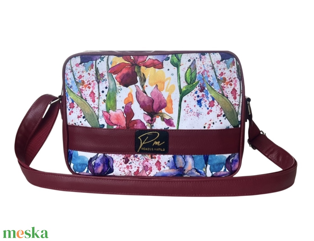 Íriszes  �PANNI válltáska - táska & tok - kézitáska & válltáska - vállon átvethető táska - Meska.hu