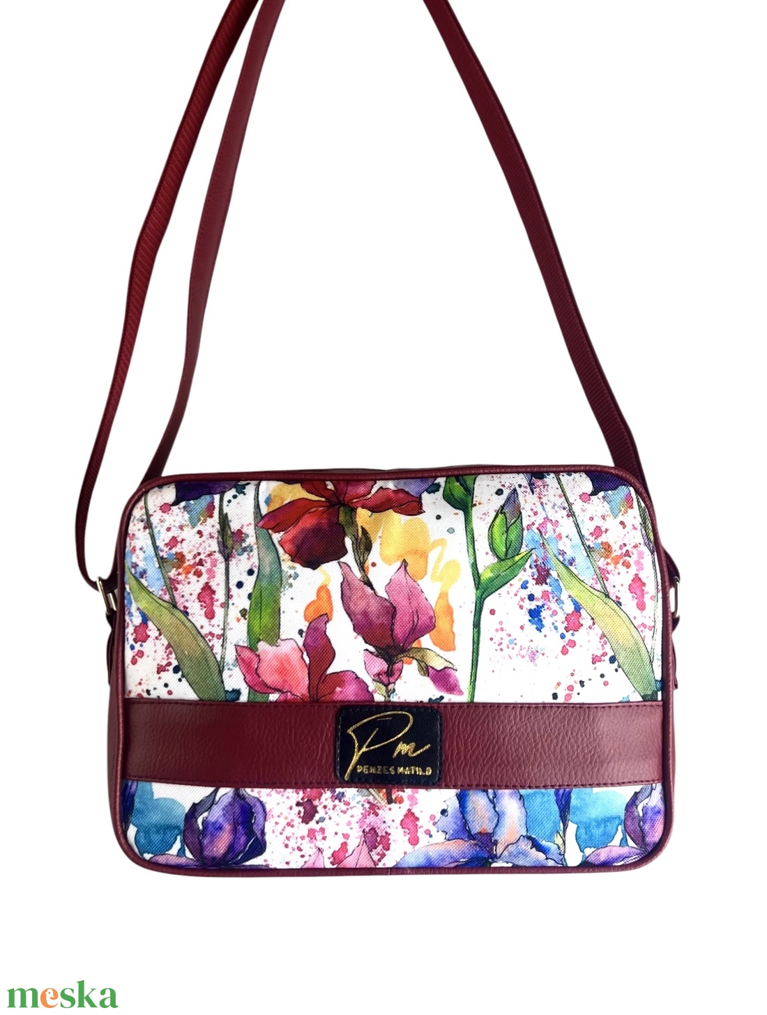 Íriszes  �PANNI válltáska - táska & tok - kézitáska & válltáska - vállon átvethető táska - Meska.hu