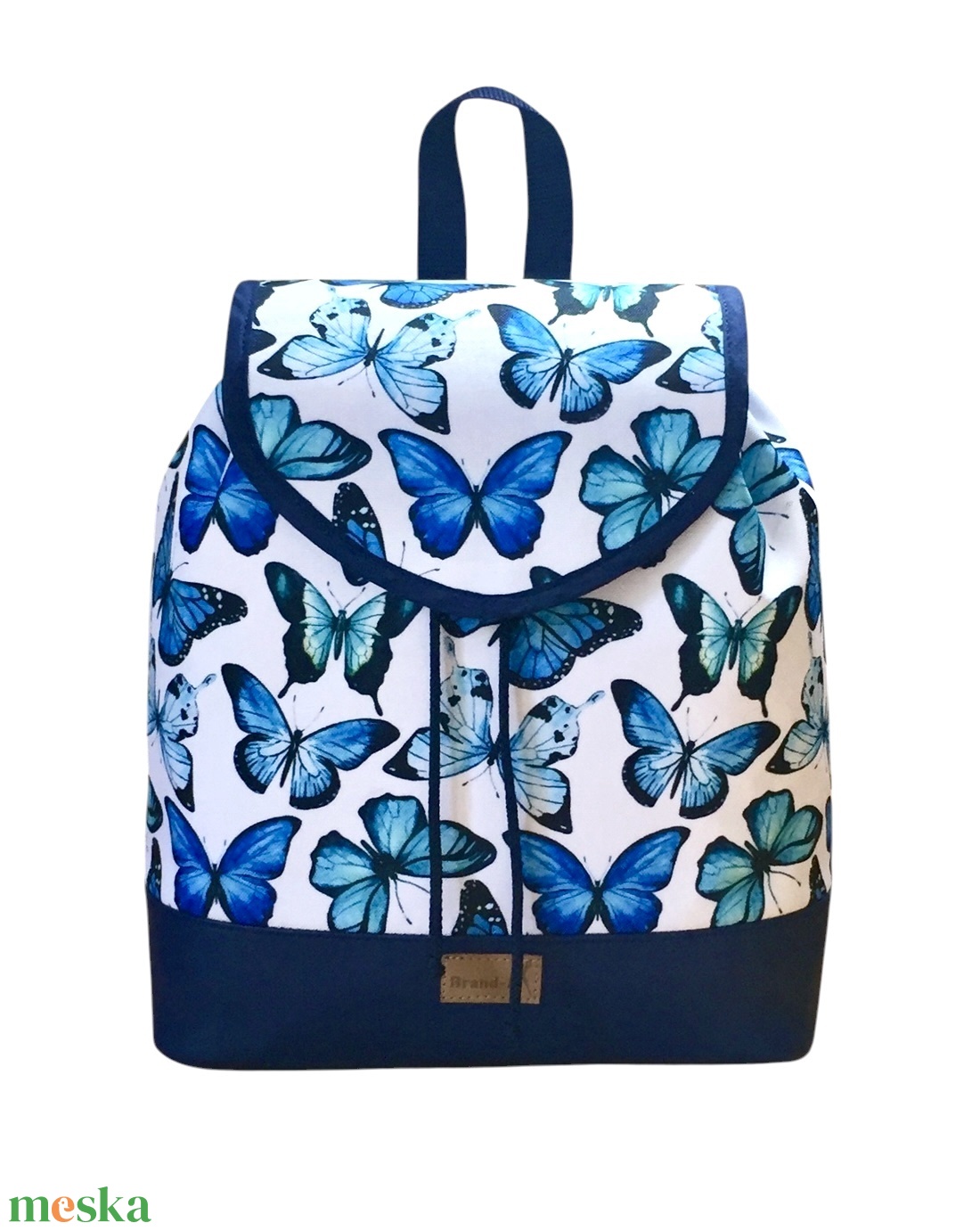 Kék pillangós �JUDIT hátitáska - táska & tok - hátizsák - hátizsák - Meska.hu