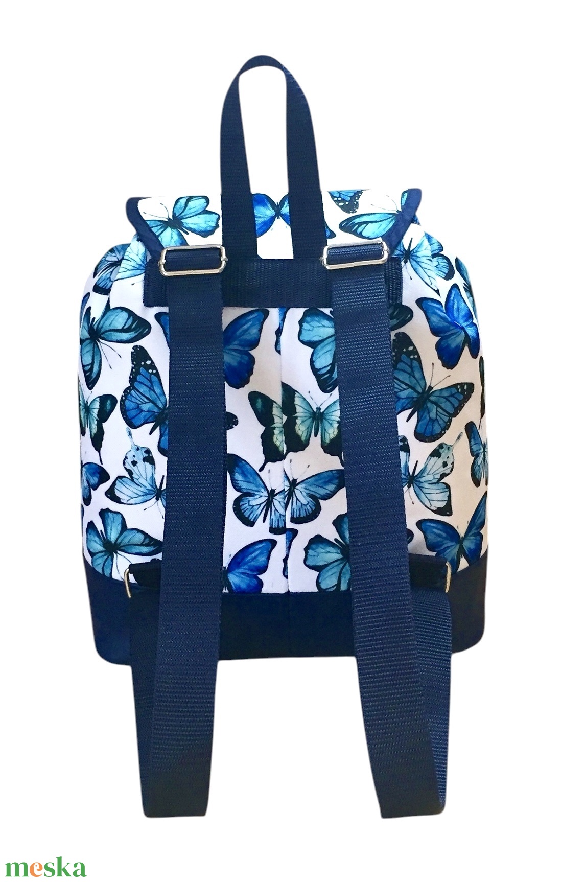 Kék pillangós �JUDIT hátitáska - táska & tok - hátizsák - hátizsák - Meska.hu