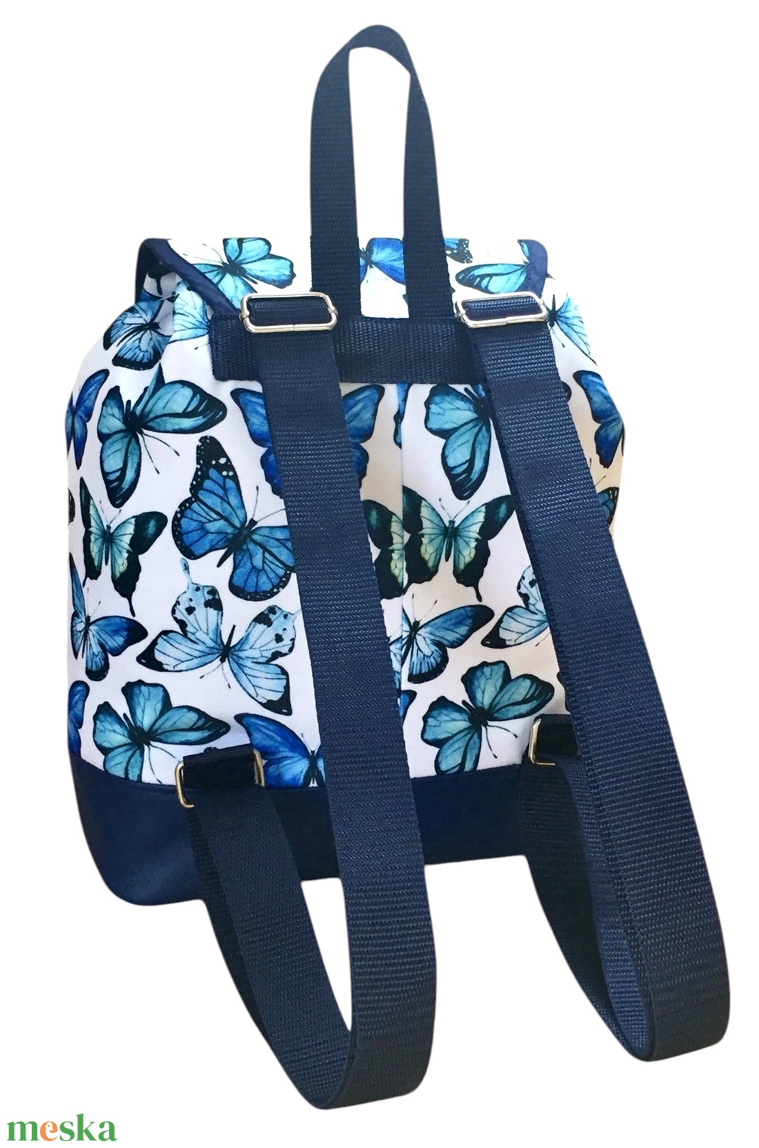 Kék pillangós �JUDIT hátitáska - táska & tok - hátizsák - hátizsák - Meska.hu