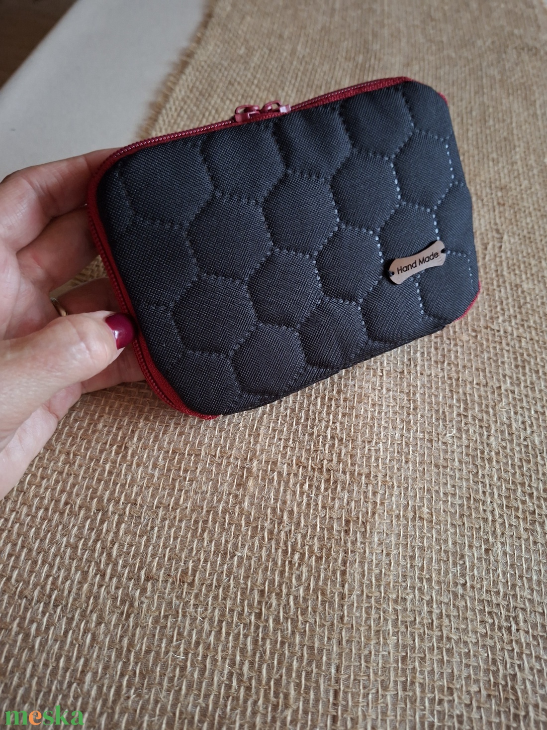 Fekete pénztárca - táska & tok - pénztárca & más tok - pénztárca - női pénztárca - Meska.hu