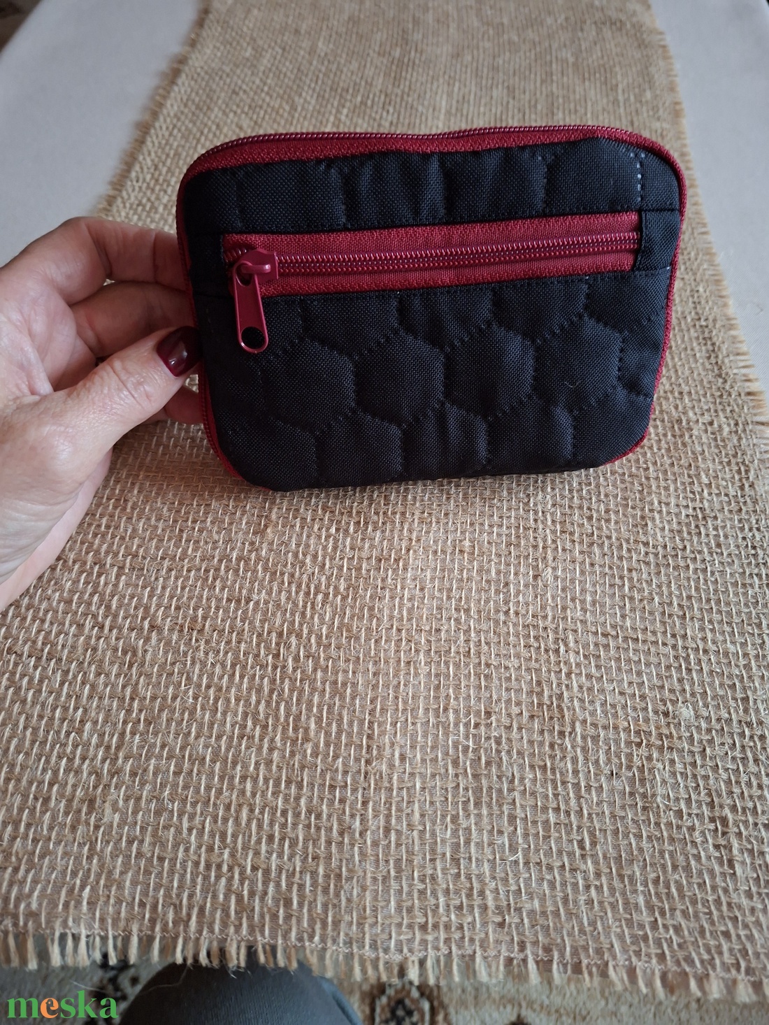 Fekete pénztárca - táska & tok - pénztárca & más tok - pénztárca - női pénztárca - Meska.hu