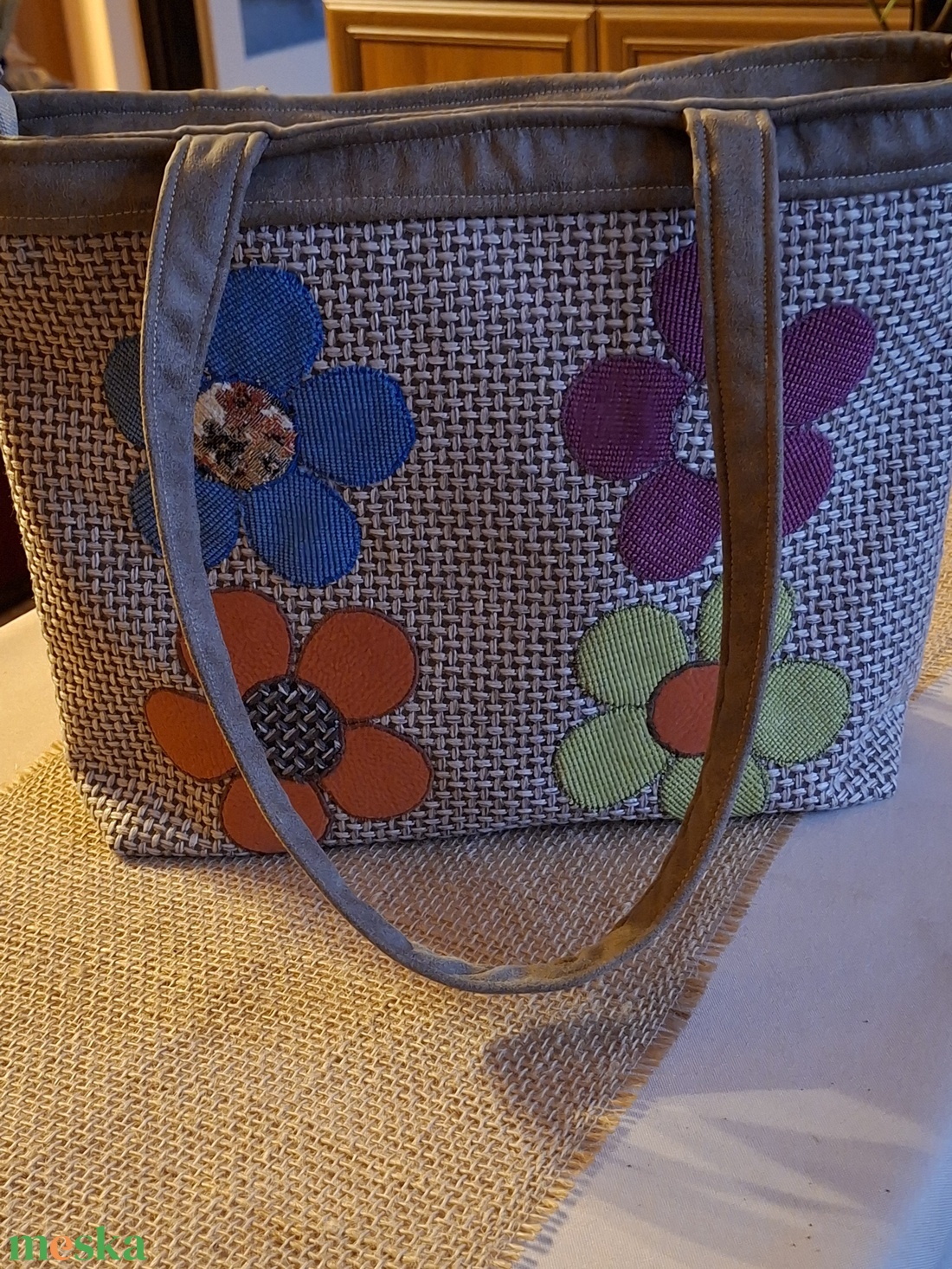 Bézs mintás táska - táska & tok - táska szett - Meska.hu