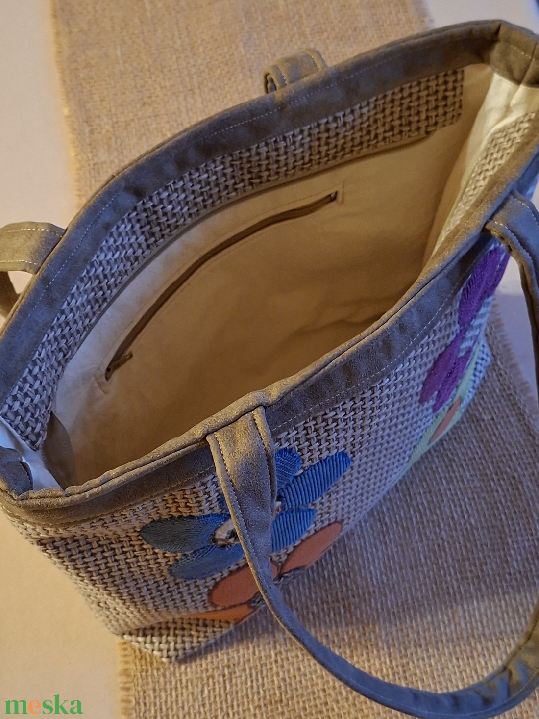 Bézs mintás táska - táska & tok - táska szett - Meska.hu