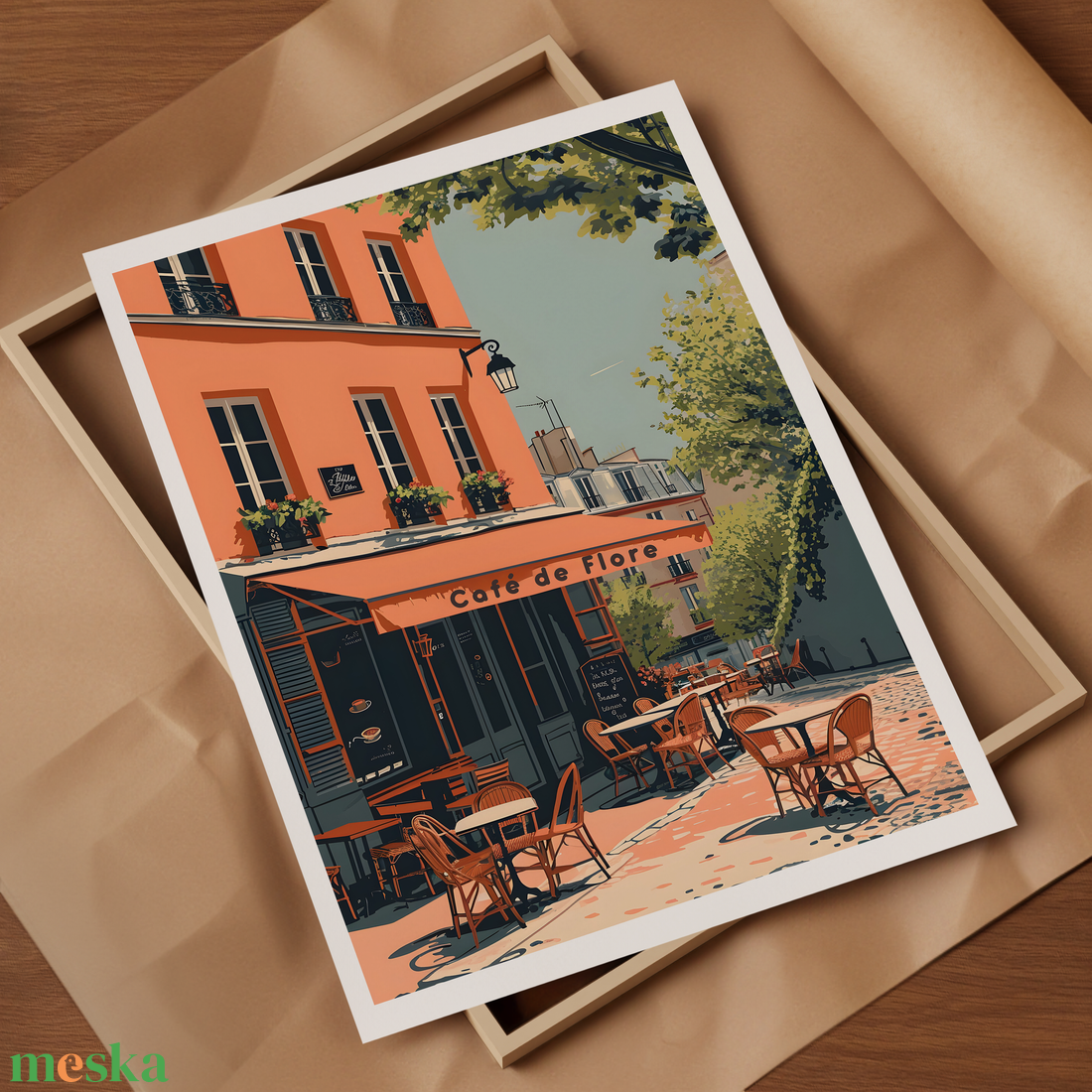 Párizsi Élmény Otthon: Francia Kávézó ihletésű Travel Poster Falikép - művészet - grafika & illusztráció - művészi nyomat - Meska.hu Párizsi Élmény Otthon: Francia Kávézó ihletésű Travel Poster Falikép - művészet - grafika & illusztráció - művészi nyomat - Meska.hu