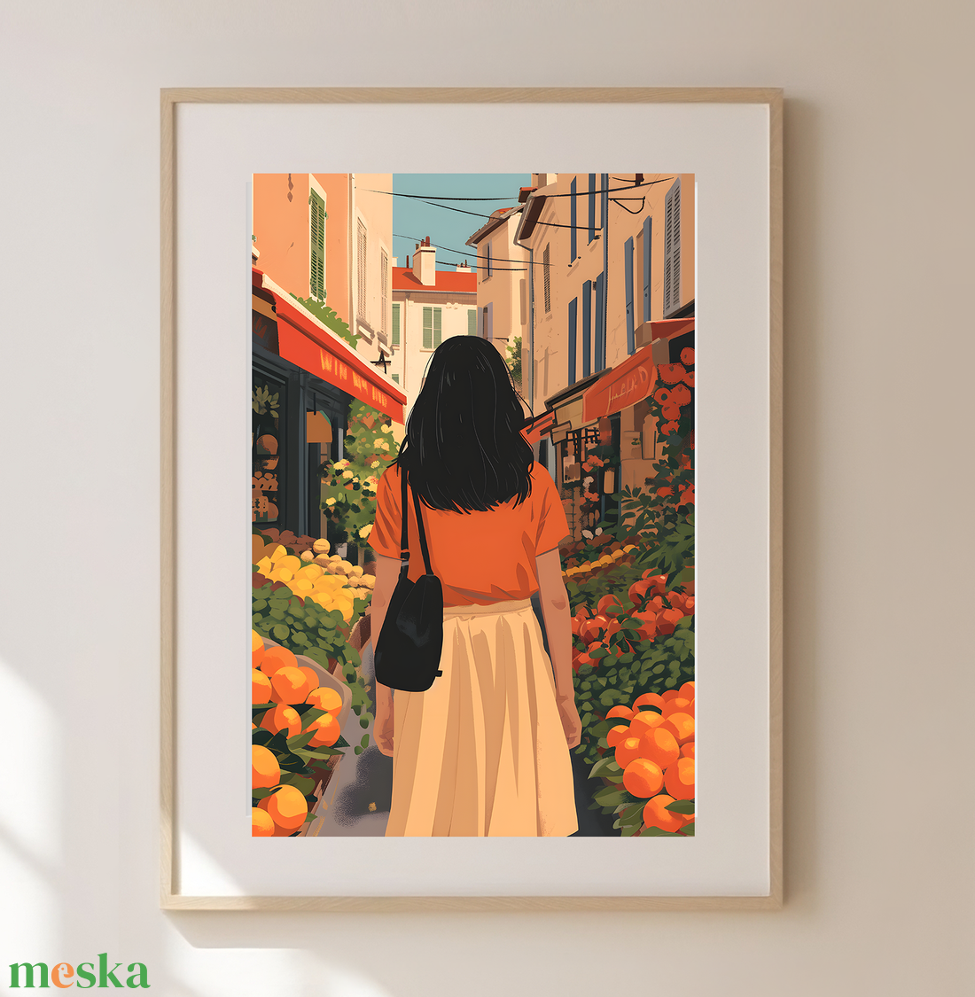Élvezze a Francia Piaci Hangulatot: Travel Poster Falikép - otthon & életmód - dekoráció - kép & falikép - poszter - Meska.hu