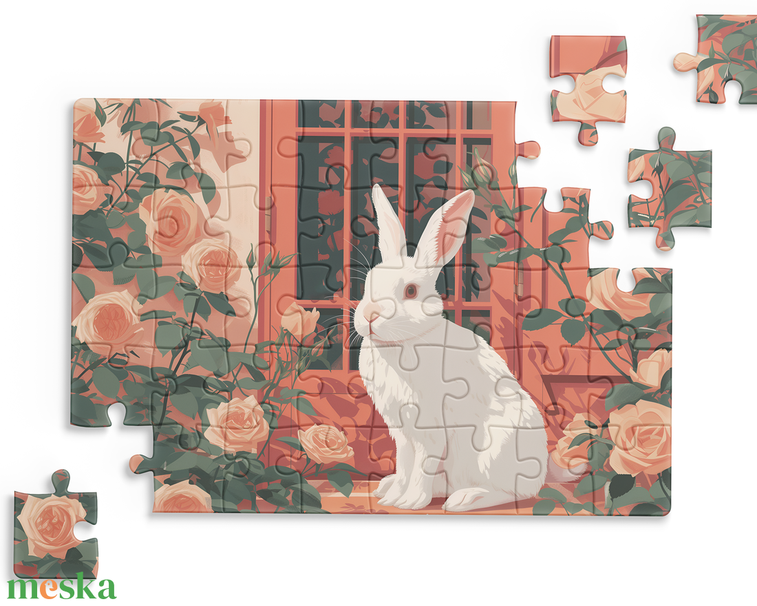 Nyuszis puzzle - játék & sport - puzzle - hagyományos puzzle - Meska.hu