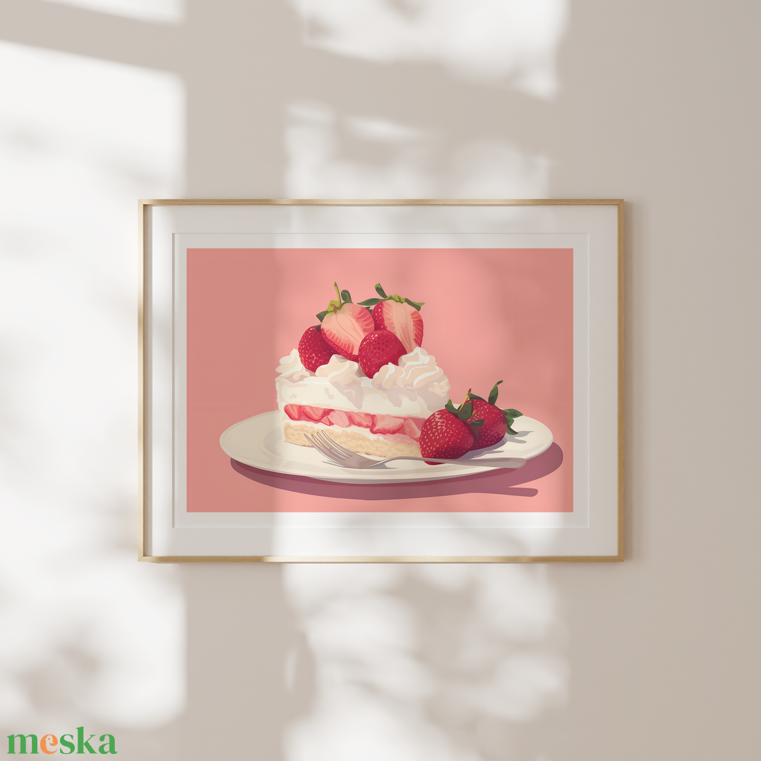 Food Poster Falikép - Epres Sütemény - művészet - grafika & illusztráció - művészi nyomat - Meska.hu Food Poster Falikép - Epres Sütemény - művészet - grafika & illusztráció - művészi nyomat - Meska.hu