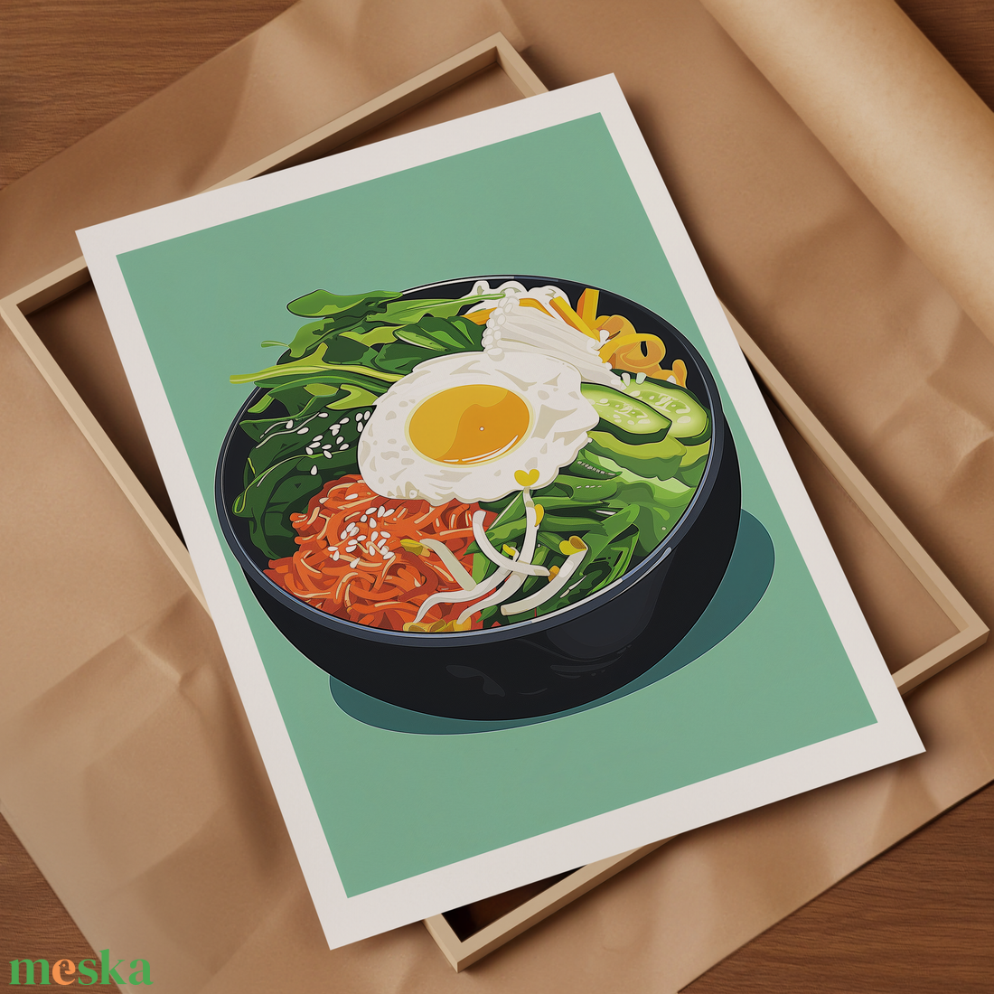 Food Poster falikép Bibimbap - művészet - grafika & illusztráció - művészi nyomat - Meska.hu Food Poster falikép Bibimbap - művészet - grafika & illusztráció - művészi nyomat - Meska.hu