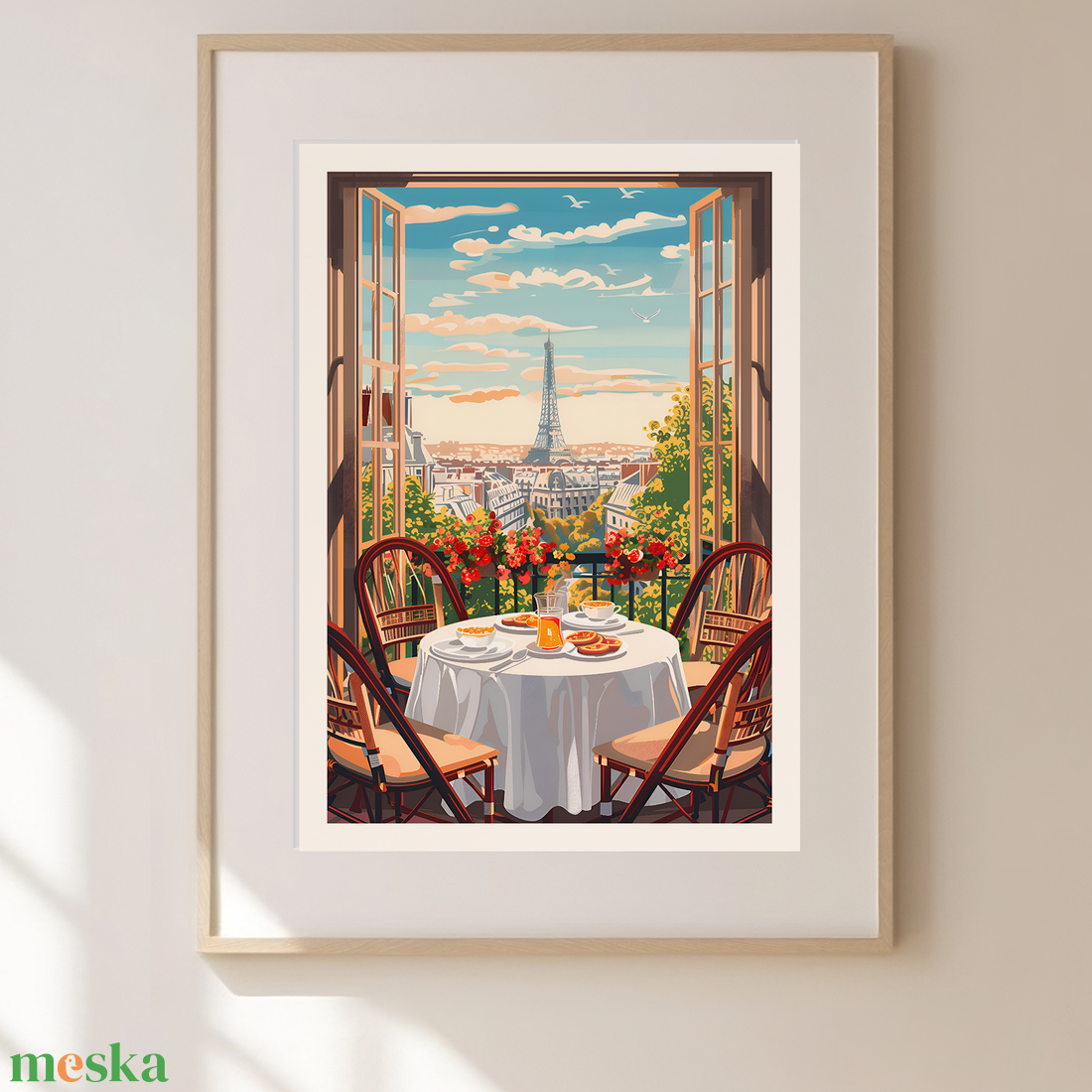 Párizs Inspirálta Travel Poster  Egyedi és Hangulatos Dekoráció - otthon & életmód - dekoráció - kép & falikép - poszter - Meska.hu