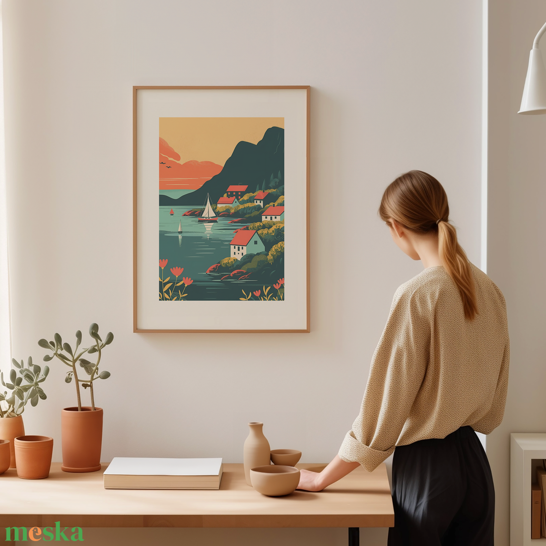 Svédország Inspirálta Falikép  Egy Darab Skandináv Elegancia Otthonába - otthon & életmód - dekoráció - kép & falikép - poszter - Meska.hu