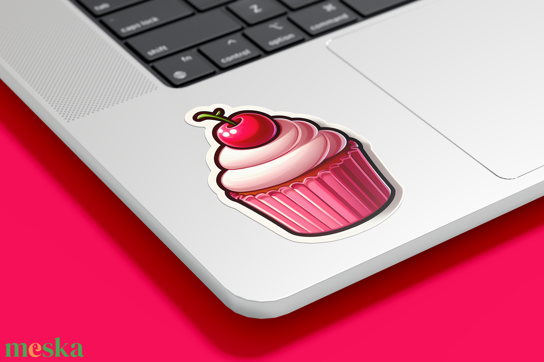 Cupcake matrica - Édes és színes dekoráció minden felületre - otthon & életmód - papír, írószer - matrica, matrica csomag - Meska.hu