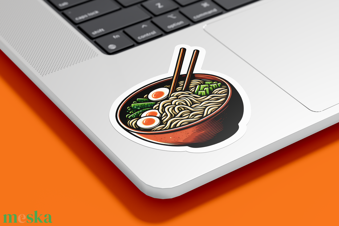 Vízálló Vinyl Ramen Matrica - Ételimádók Álomkiegészítője - otthon & életmód - papír, írószer - matrica, matrica csomag - Meska.hu