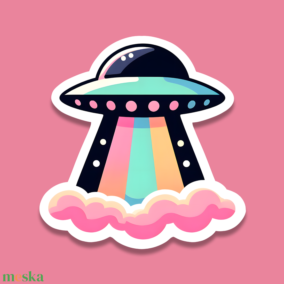 UFO Matrica � Kozmikus Dekoráció, Ami Felfrissíti Tárgyaidat - otthon & életmód - papír, írószer - matrica, matrica csomag - Meska.hu