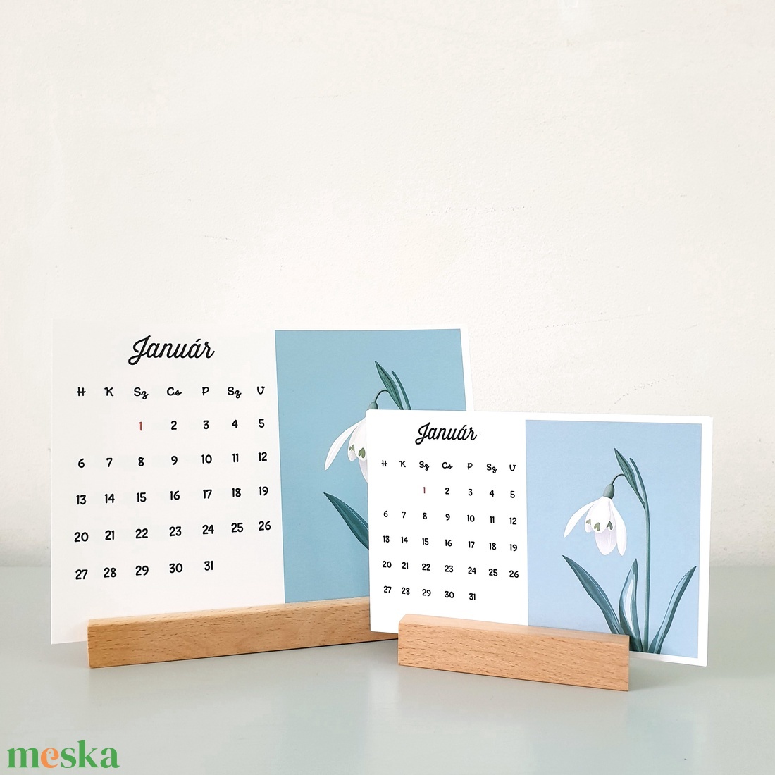 2025-ös Virágos asztali naptár � A5 és A6 méretben - otthon & életmód - dekoráció - fali és függő dekoráció - falinaptár & öröknaptár - Meska.hu