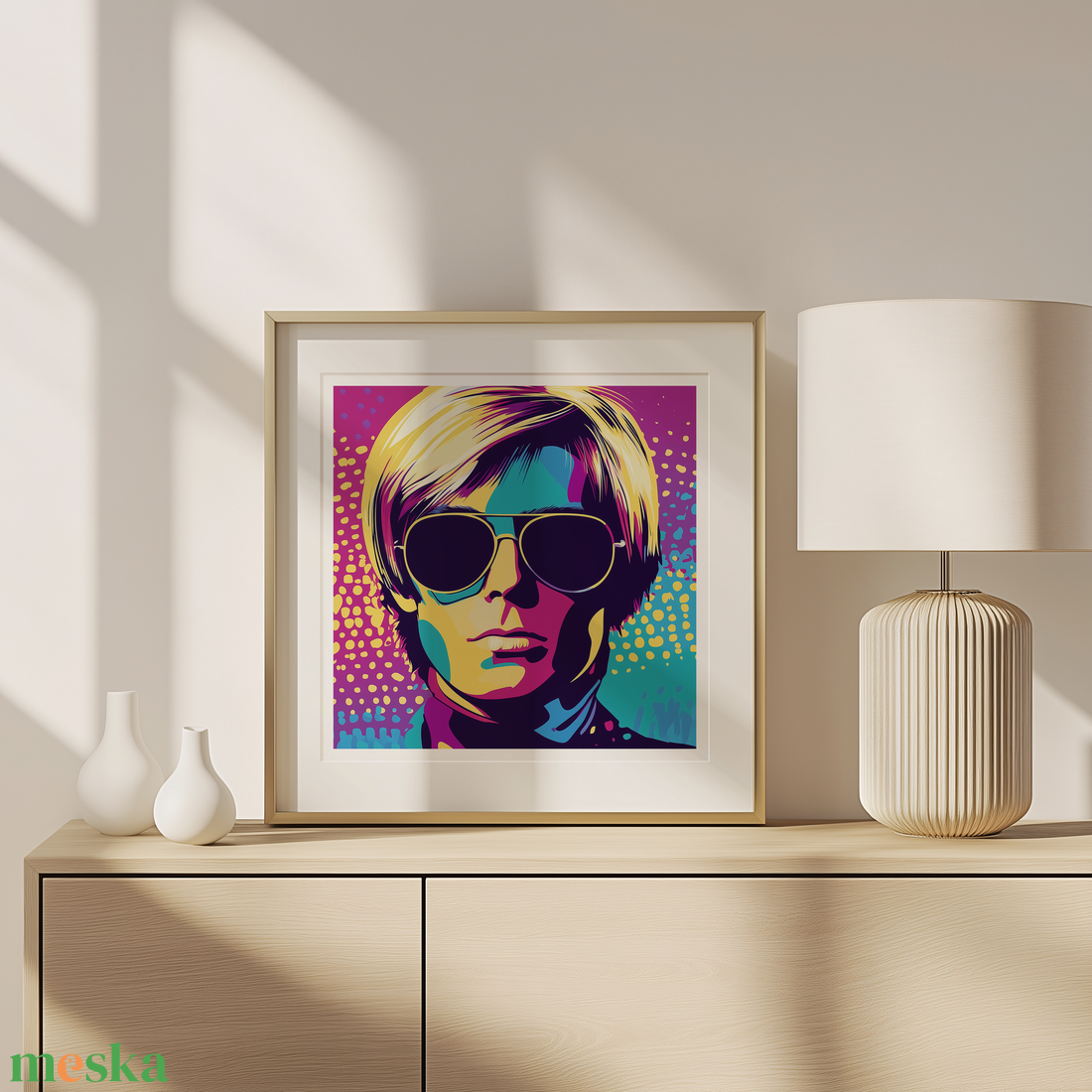Andy Warhol Inspirálta Pop-Art Falikép  Modern Művészet Otthonodban - művészet - grafika & illusztráció - művészi nyomat - Meska.hu