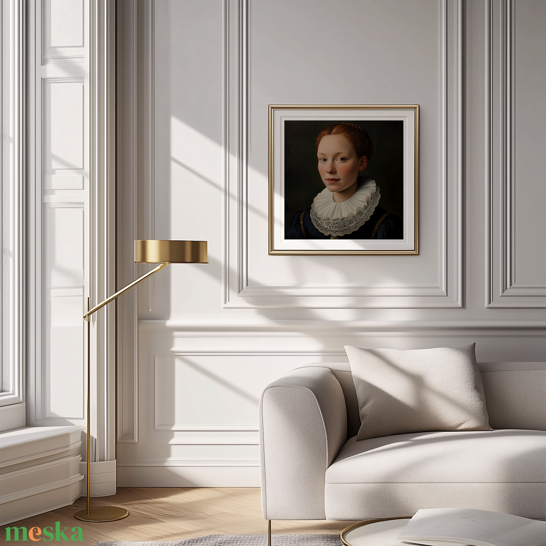 Jan van Eyck Inspirálta Reneszánsz Női Portré  Kivételes Művészi Nyomat - művészet - grafika & illusztráció - művészi nyomat - Meska.hu