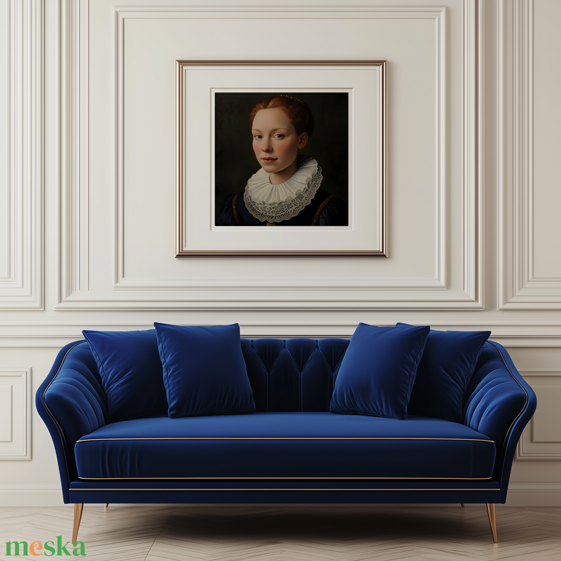 Jan van Eyck Inspirálta Reneszánsz Női Portré  Kivételes Művészi Nyomat - művészet - grafika & illusztráció - művészi nyomat - Meska.hu