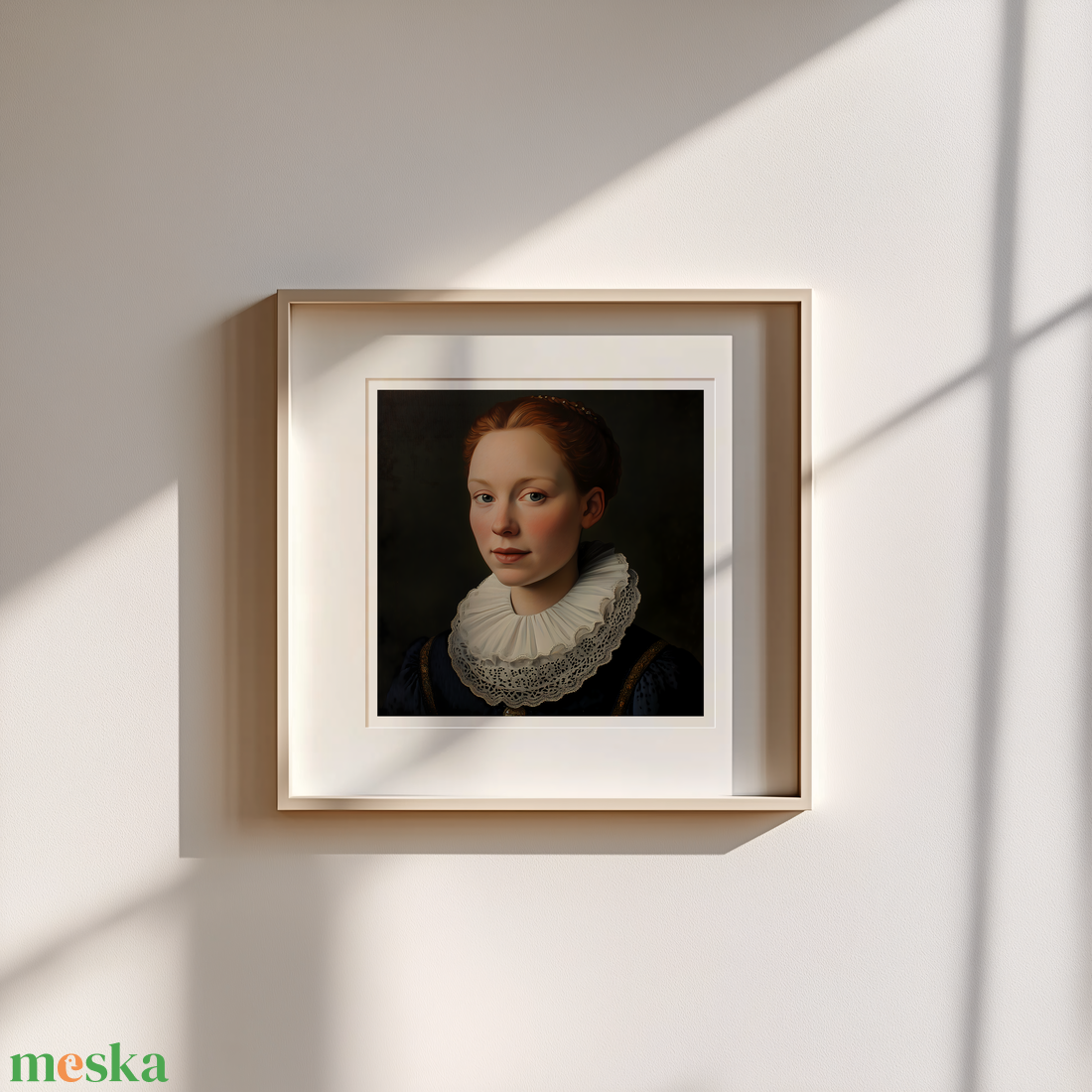 Jan van Eyck Inspirálta Reneszánsz Női Portré  Kivételes Művészi Nyomat - művészet - grafika & illusztráció - művészi nyomat - Meska.hu
